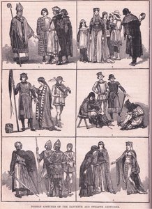 Trajes normandos de los siglos XI y XII de Henry Marriott Paget